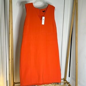 Ann Taylor sleeveless dress orange size 16